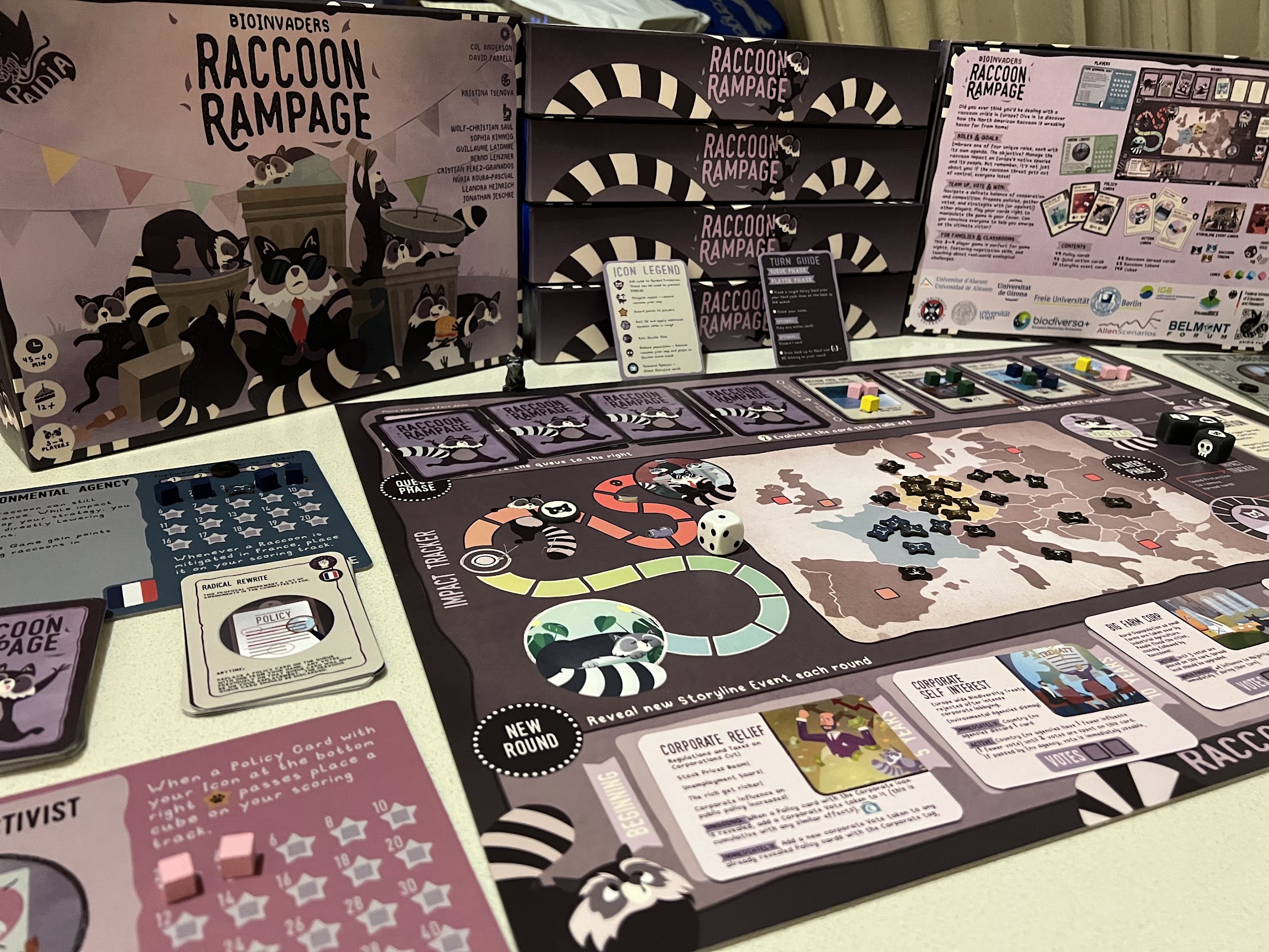 image of Raccoon Rampage back of box